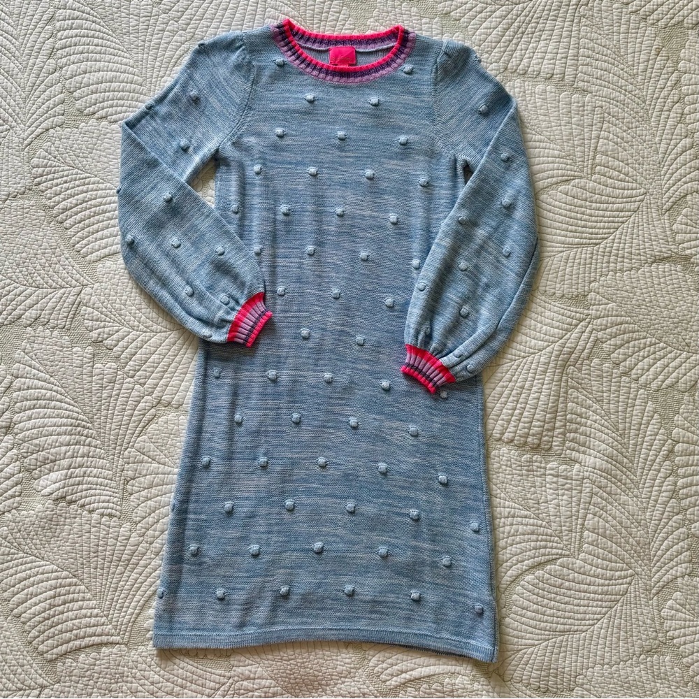 Lilly Pulitzer Blue Knit Dress- Girls Size XL (12/14)